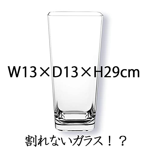 FOYER Unbreakable Vase, Polycarbonate, Stylish, Large, 29 Cm Tall, 13 Cm Wide, 2300122