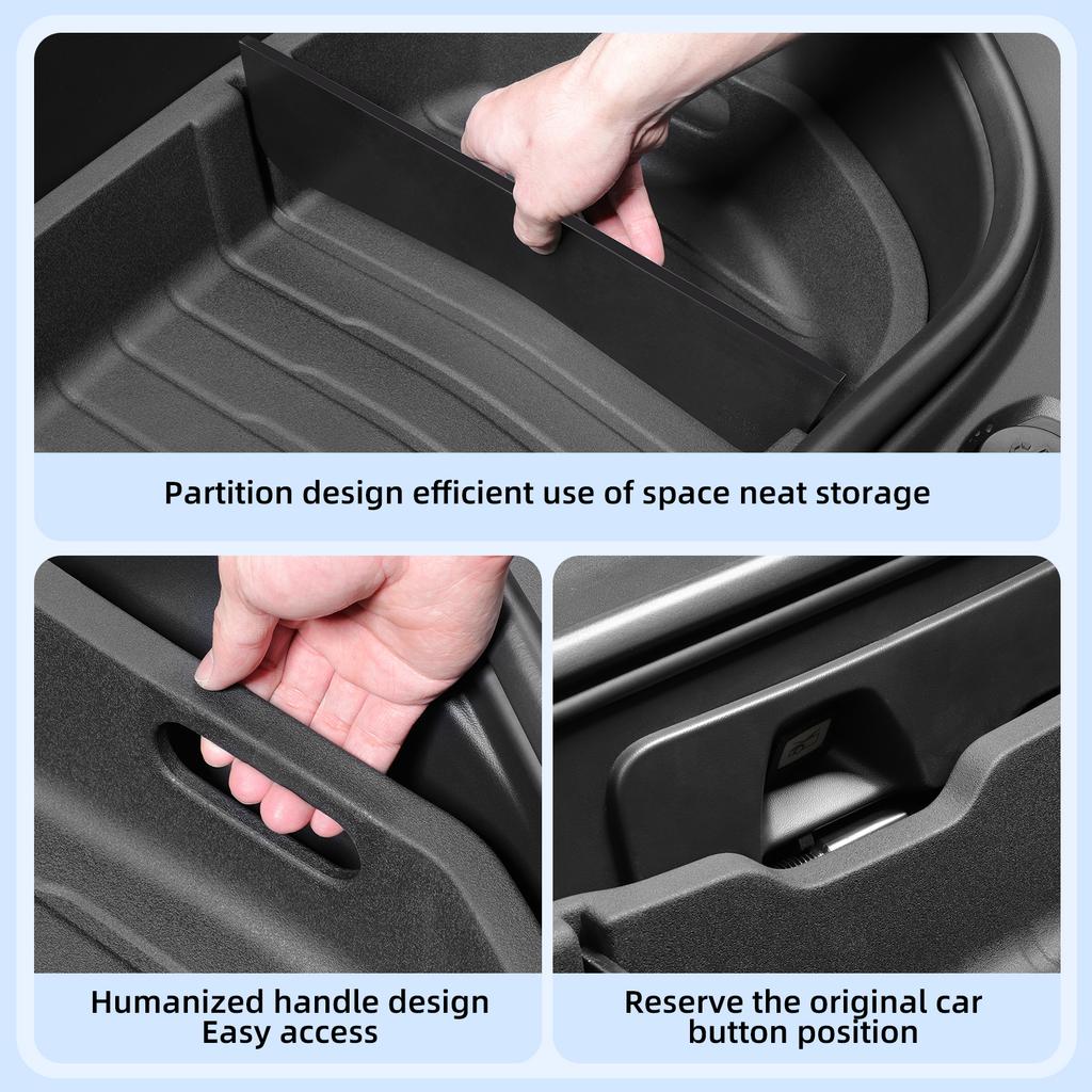 for Tesla Model 3 Highland 2025 2025 Front Trunk Storage Box Organizer Tray Mat Car Interior Accessories Rear Trunk Storage Case
