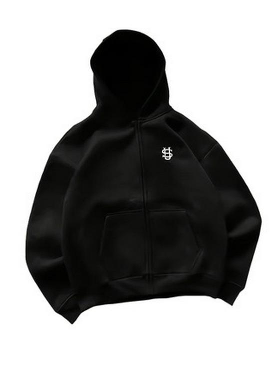 Unisex Hip Hopové tepláky se zipem a výšivkou – Americké velikosti