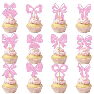 Birthday Party, Creative Bow, Desktop Decoration, Baking Cake Accessories, Scallion Paper, Flag Insertion, Party Decoration Plugin