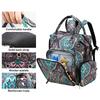 Knitting Bag Large Capacity Crochet Yarn Organizer Bag Lightweight Wear-resistant USB Charging Function for Sewing Crochet Hooks