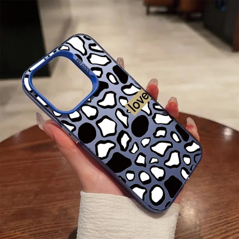 Roztomilý leopardí obal pro iPhone 16 Pro Samsung A55 A35 M35 S24 FE Xiaomi Redmi Note 13Pro 14C Huawei Honor 200 Nárazuvzdorný kryt proti poškrábání telefonu