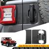 Carbon Fiber Tailgate Door Handle Panel Cover Trim for 2018-22 Jeep Wrangler JL