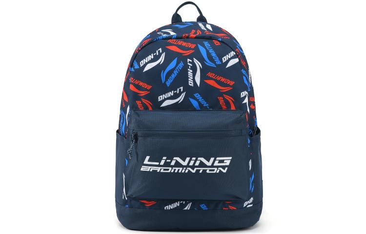 Li Ning Fabric Backpack Regular Unisex Red Blue ABSR122-8