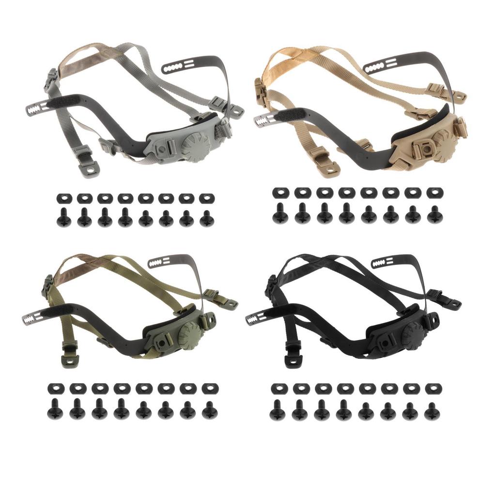 Helmet Liner Kit Replacement Equipment Strap Fittings Hanging System Inner Adjustable Easy Installation Lanyard for HL31