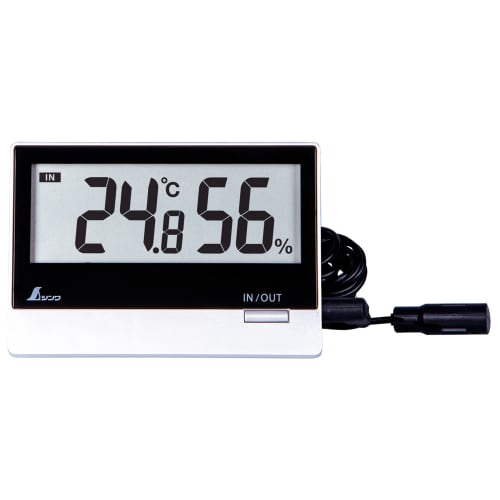 Shinwa Sokutei Digital Thermo-Hygrometer Smart B Indoor/Outdoor Waterproof External Sensor 73119