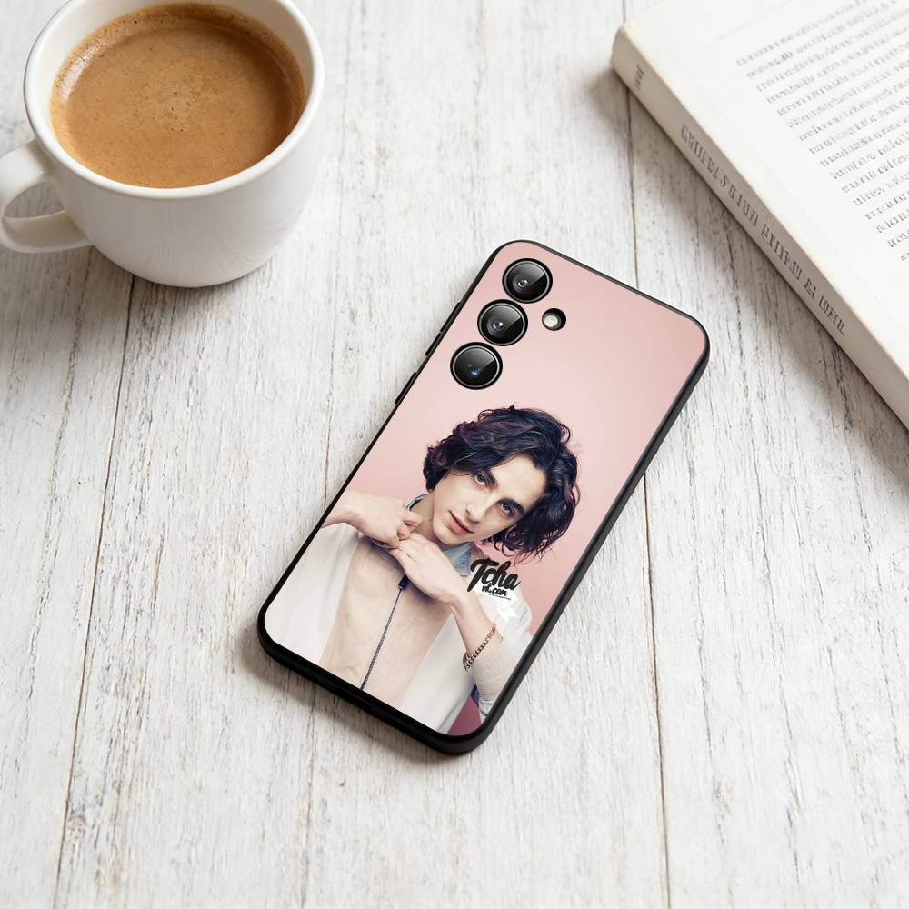 

T-Timothée Chalamet Phone Case For Samsung Galaxy A73,A72,A71,A70,A53,A52,A51,Soft Silicone Black Cover Samsung a71 5g