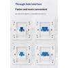 86mm Fiber Opticals Wall Plate LC Fiber Opticals Panel Networking Fiber Socket For Single Or Double Port Installation