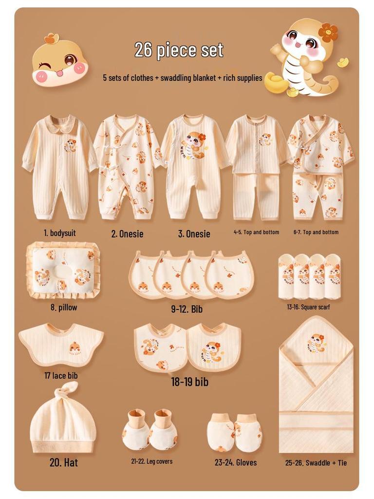 Newborn Baby Clothing Gift Set - Spring/Summer Style with Blanket