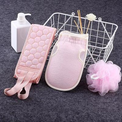 Ensemble d'épurateur de corps, gants de bain, brosse de douche, éponge exfoliante, masseur de dos, élimination des peaux mortes, outils de bain