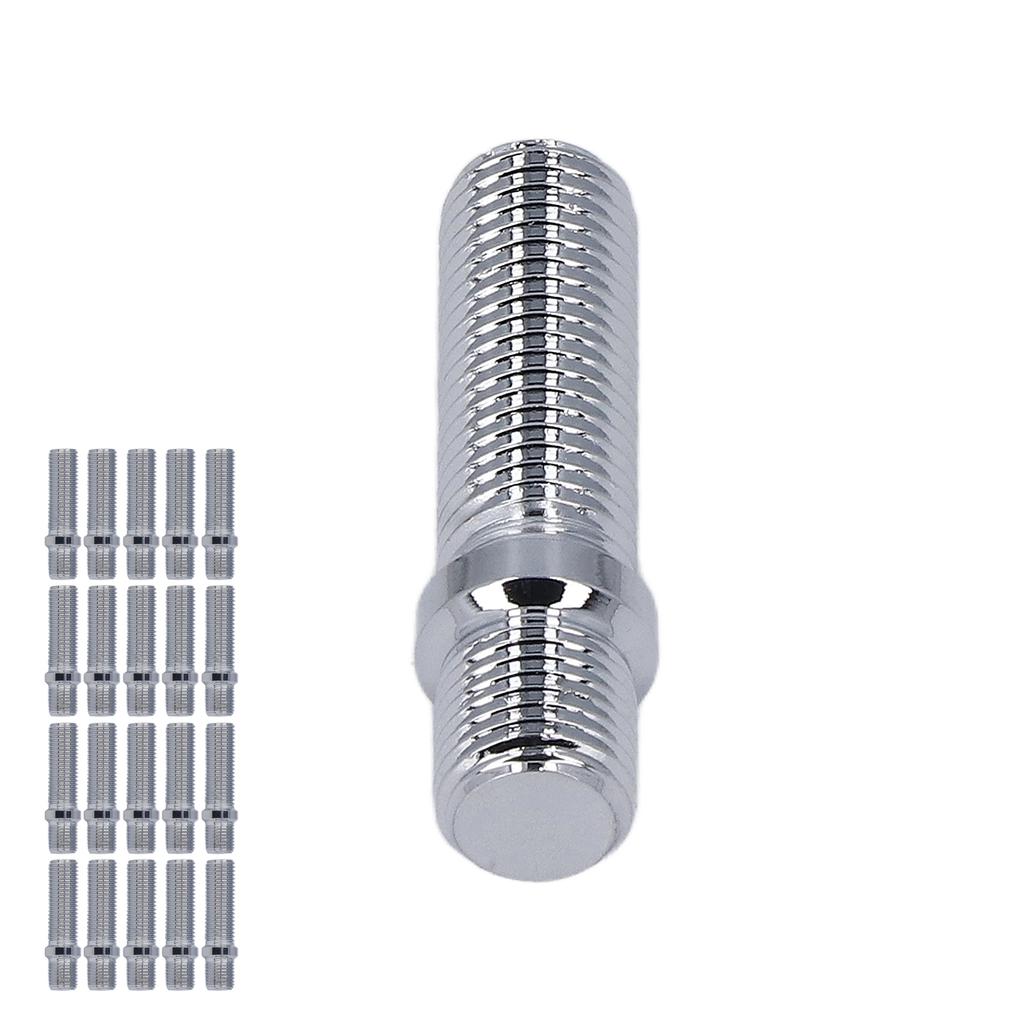 20 pcs Goujon de conversion de roue Longueur 50 mm Tige 33 mm Adaptateur de vis de roue de rechange pour