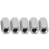5pcs Long Rod Nut Hex Hexagonal Sleeve Nut Standoff Threaded Fasteners (M12*50)