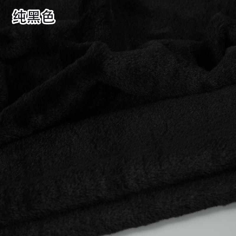 Plain Long Hair Plush Fabric By Meters for Clothes Blankets Coats Sewing High Quality Imitation Rex Rabbit Fur Cloth Soft Silky