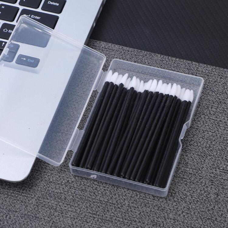 

Набор из 50 флокированных кистей для губ и карандашей-консилеров - Портативные кисти для помады, блеска для губ и цвета для макияжа