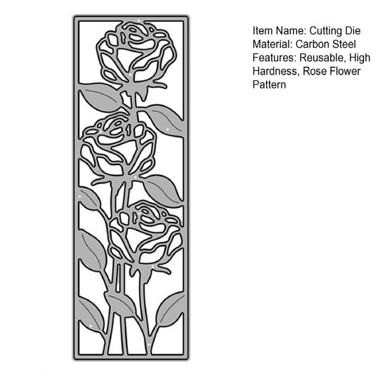 Stanzform Rose Blume Ausgestanzt DIY Basteln Scrapbooking Po Album Prägung