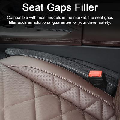 2PCS Car Seat Gaps Filler Leakproof Plugging Strips for Interior Storage Organizer Preventing