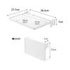 Yamazaki Jitsugyo Sink Door Folding Shelf White When Used: W38.3 X D27.7 X H7cm Tower Small Storage Work Space Folding Shelf 10519