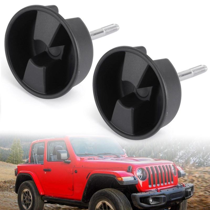 Artudatech 2pcs Fits Jeep Wrangler 2007-2017 Hardtop Freedom Top Mounting Knob Screws