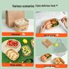 ZISIZ Disposable Kraft Paper Rectangular Lunch Box