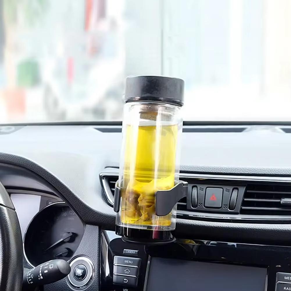 Uchwyt na kubek do picia na kratkę wentylacyjną samochodu, automatyczny stojak na napoje, butelki z wodą i popielniczkę, wielofunkcyjny uchwyt na kubek do kawy w samochodzie