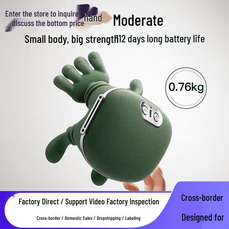 Popular N7 Hand & Neck Massager: Simulated Palm, Kneading, Hot Compress & Acupressure