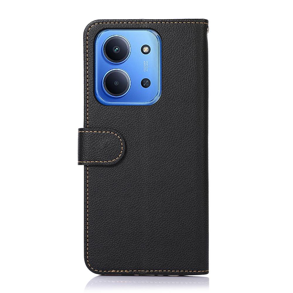 KHAZNEH For Xiaomi Redmi 15C 5G (EU) (173mm)/15C 4G (EU) (173mm) Case RFID Blocking Wallet PU Leather Phone Cover with Strap