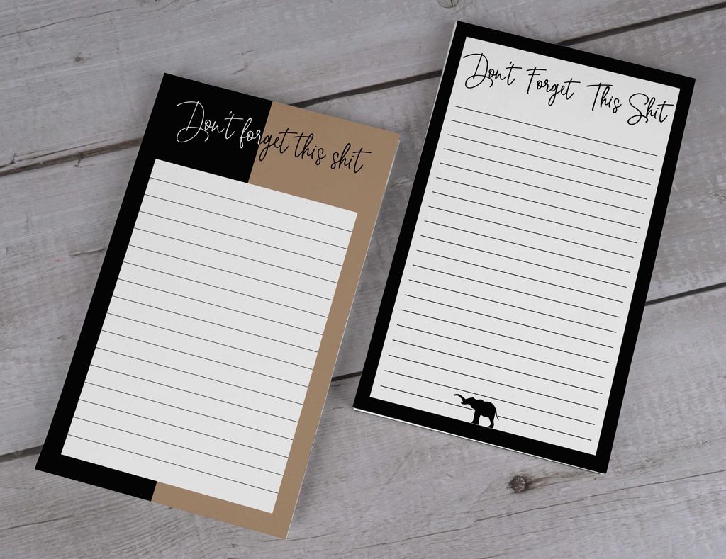 Inkdotpot 2er-Pack undatierte Notizblöcke mit Tagesplanerliste, Notizblock mit To-Do-Liste, Abreißlistenblock - Organizer - Terminplaner - Aufgaben organisieren (50 Blatt