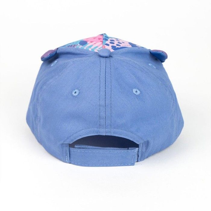Casquette - Disney - Stitch - Bleu - 60% Coton - Sangle Réglable