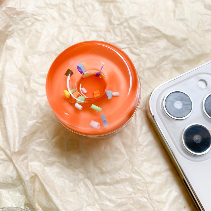 Mobile Phone Airbag Holder Creative Donut Simulation Desktop Support Frame Portable Portable Niche Simple
