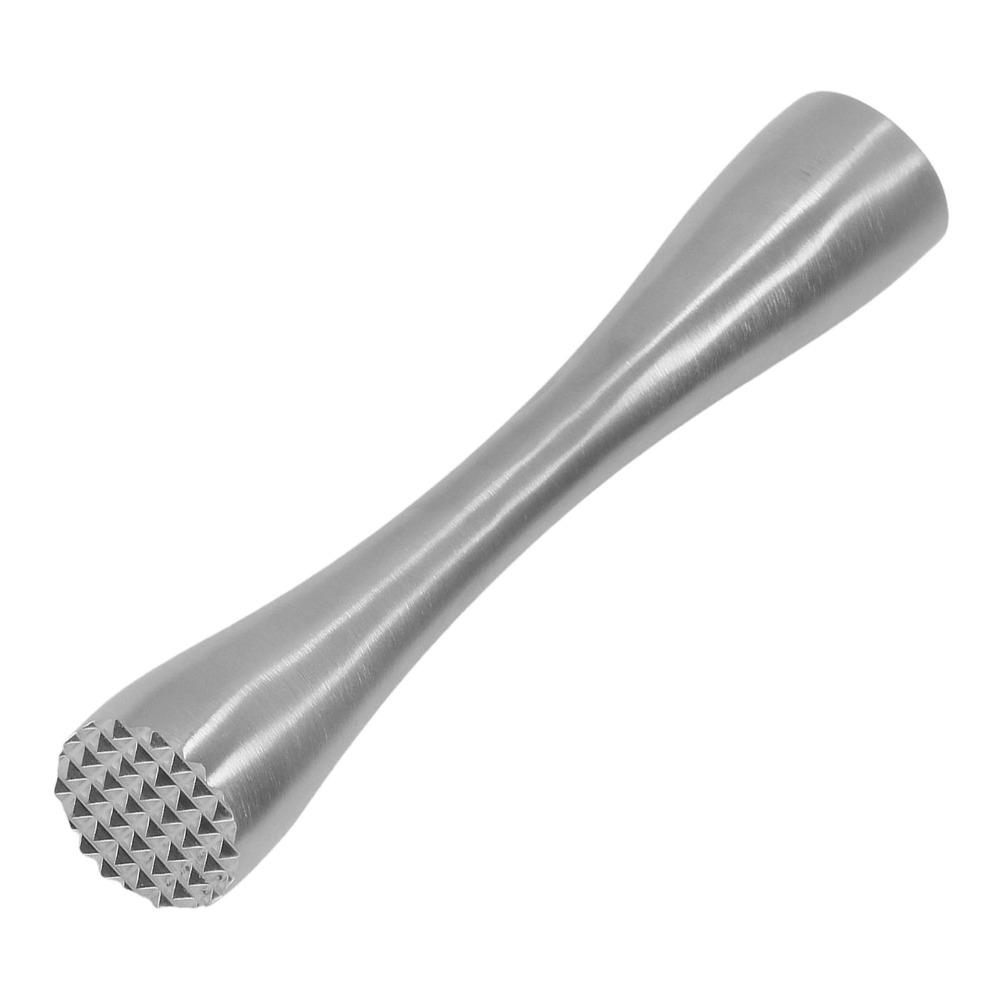 304 Stainless Steel Cocktail Muddler Ergonomic Handle Fruit Crusher Muddler Bartender