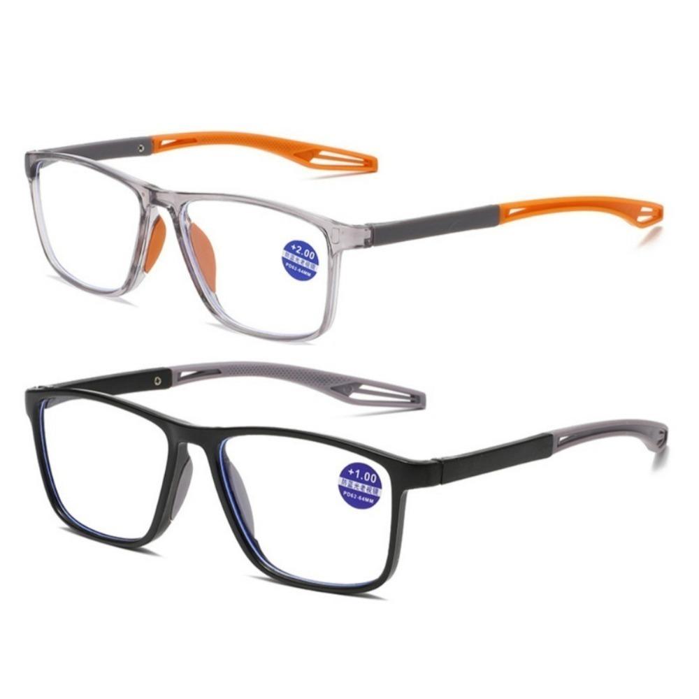 TR90 Sport Reading Glasses Men Ultralight Anti Blue Light Presbyopia Eyeglasses Men's Hyperopia Optical Eyewear Diopters