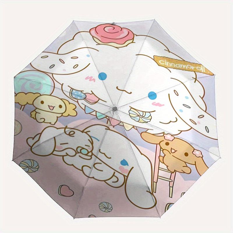 Soft Cinnamoroll Automatic Opening and Closing Umbrella - Suitable for Various Occasions, Outdoor Activities, Lightweight and Durable Automatic Foldin