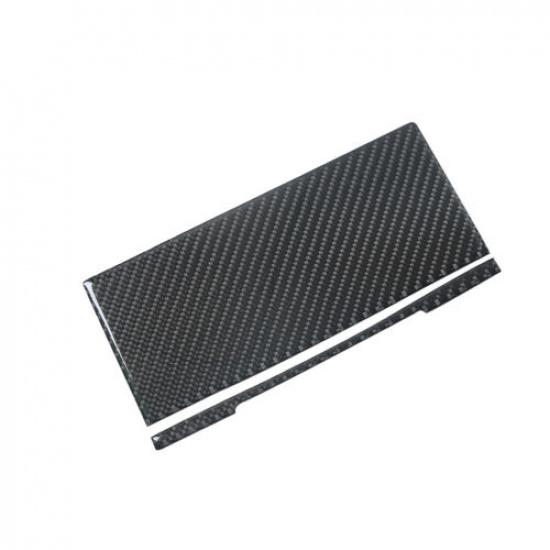 2Pcs For Honda Accord 2008-12 Carbon Fiber Interior Center Cupholder Cover Trim