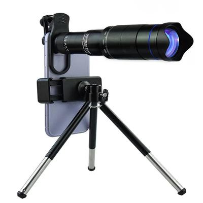 Telescopio profesional HD 40X Zoom Monocular lente de teléfono cámara teleobjetivo con trípode telescopio de Metal para turismo Camping