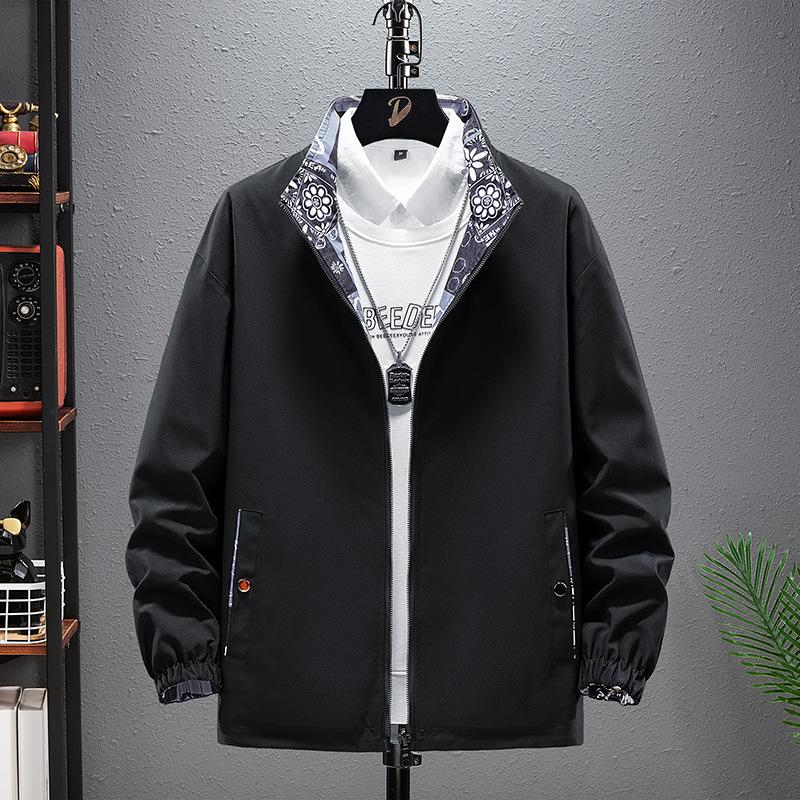 

Поддельная двухкомпонентная куртка с капюшоном, повседневная универсальная двусторонняя куртка без капюшона 8XL