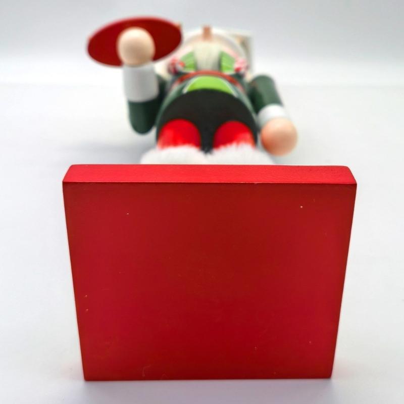 Holiday Nutcrackers Figure Colorful Wood Soldier Puppet with Cookie Family and House Hat Christmas Decorative Ornament