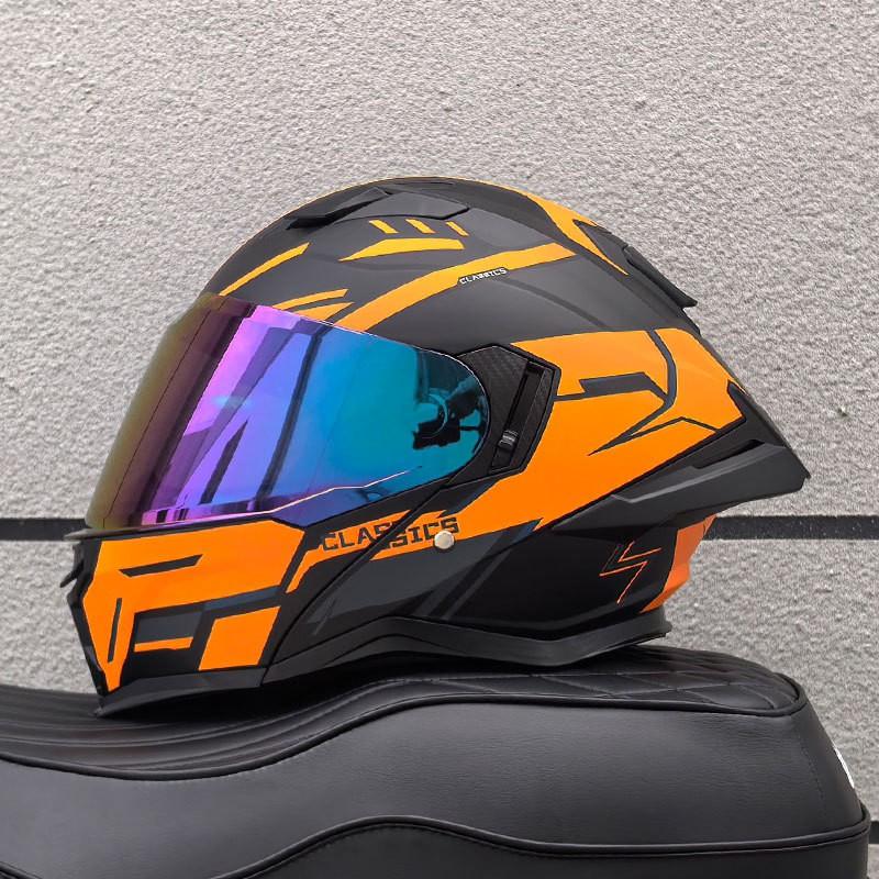 DOT ECE Certified Full Face Motorcycle Helmet Men Women ABS Shell Flip-Up Visor All-Season Use