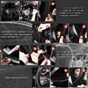 Steering Wheel Cover, Braided Steering Cover, Mitsubishi Outlander PHEV GG Series, Leather, Genuine Leather, Anti-Slip, Black
