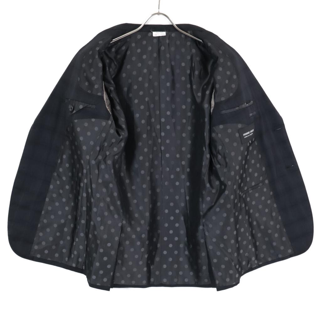 COMMEdesGARCONS HOMME DEUX DD-P002 Gray Wool Check Dotted Lining Suit suit setup M grayUsed