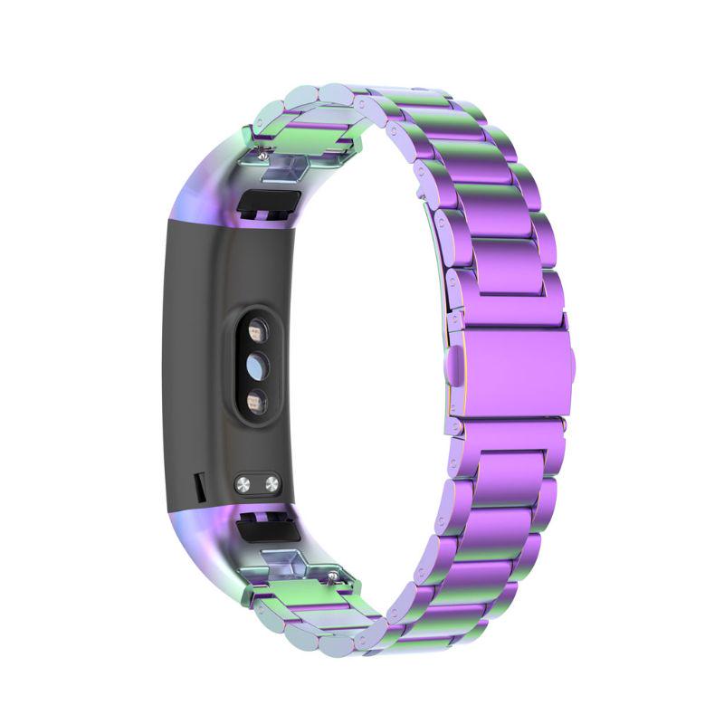 Suitable for Huawei for Honor Band 5 4 Watch Band Adjustable Stainless Steel Replacement Strap Wristband Bracelet Rust P