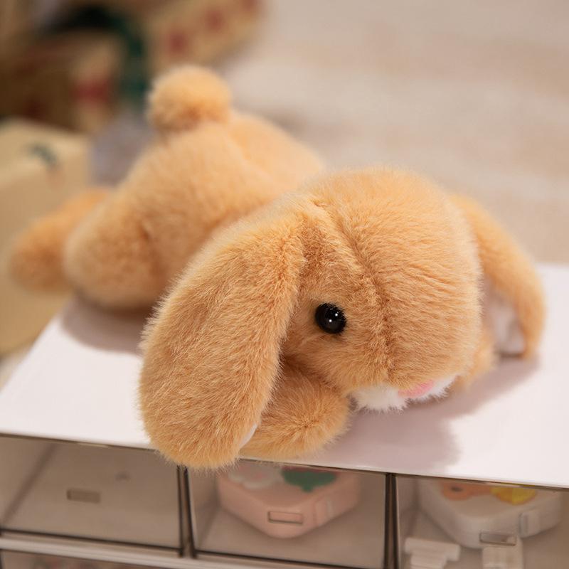 Fragrant long-eared rabbit cute animal palm treasure plush toy doll doll soothes sleep to accompany study and work