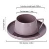 European 250ml Ceramic Cup with Tray Multi-Use Novelty Simple and Elegant Water for Hotel Gifts