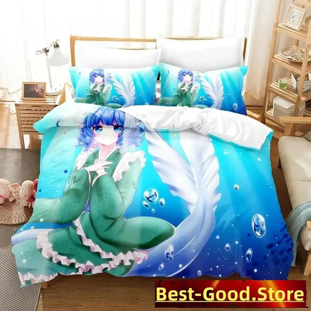 Comforter Wakasagihime (Touhou) Bedding Set Single Twin Full Queen King Size Bed Set Aldult Kid Bedroom s Bed 01