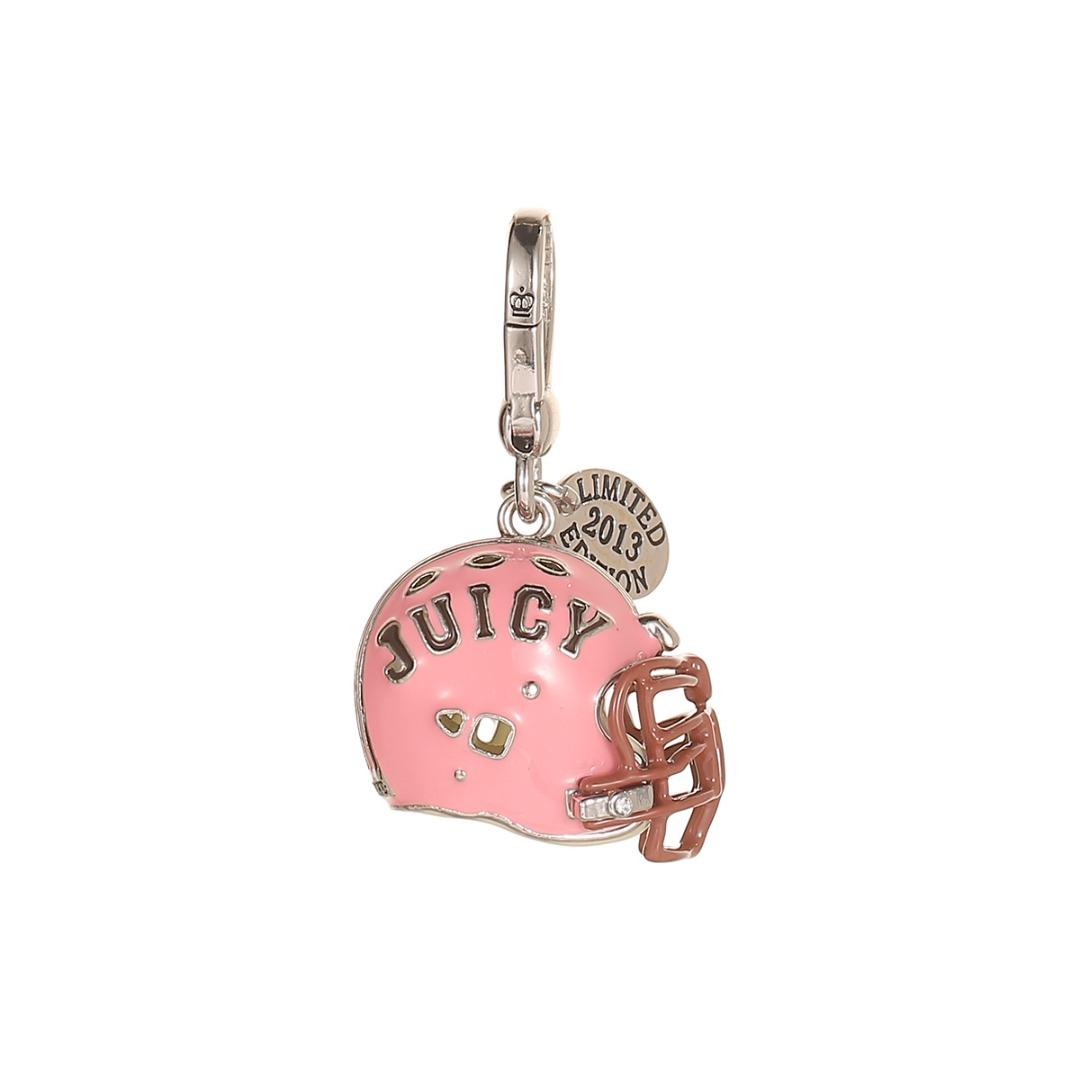 Enamel color glaze pink three-dimensional helmet pendant necklace light luxury niche letter fashion pendant