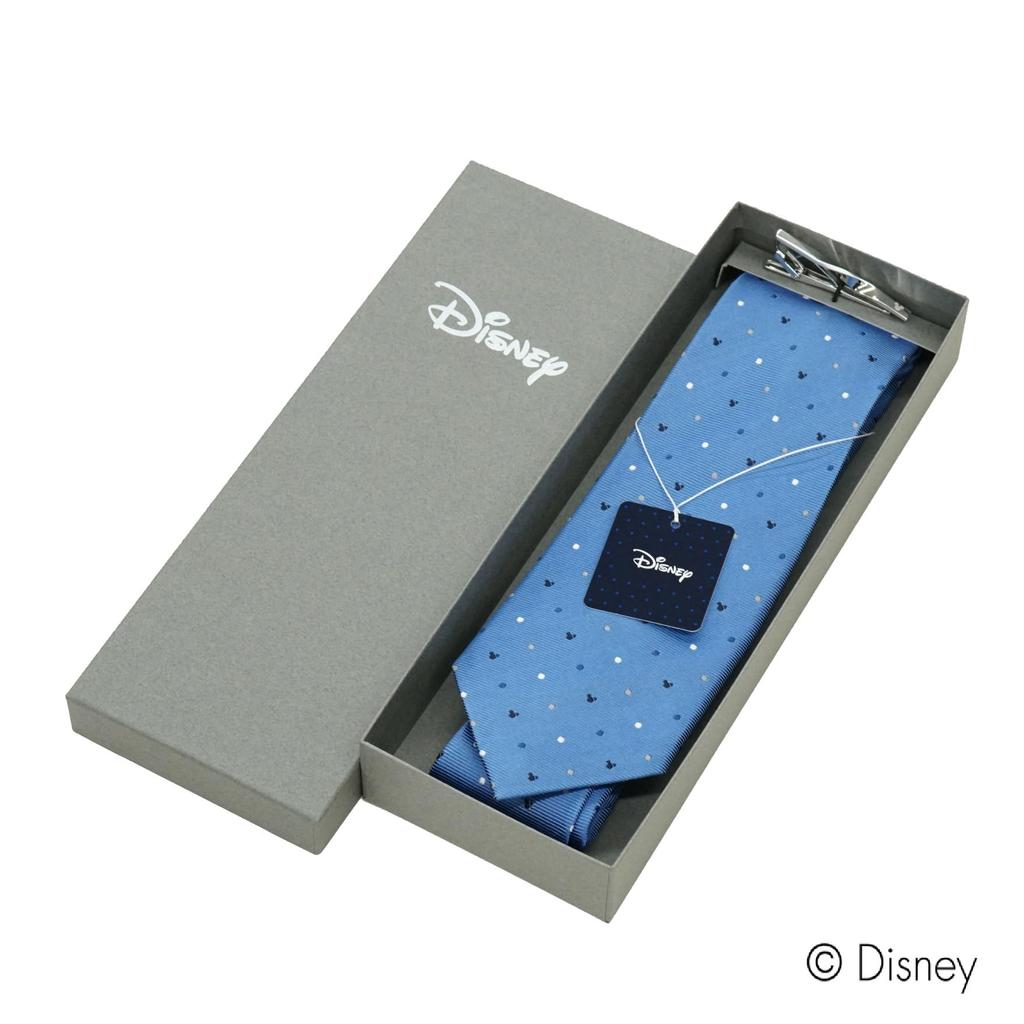Tie Mickey Mouse Necktie Tie Bar Set Light Blue Necktie Tie Pin Present [Disney] & DN902516-2