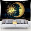 Sun God Moon God Tapestry Bohemian Style Wall Hanging Background Decoration Fabric Beautiful Mysterious Print Decoration