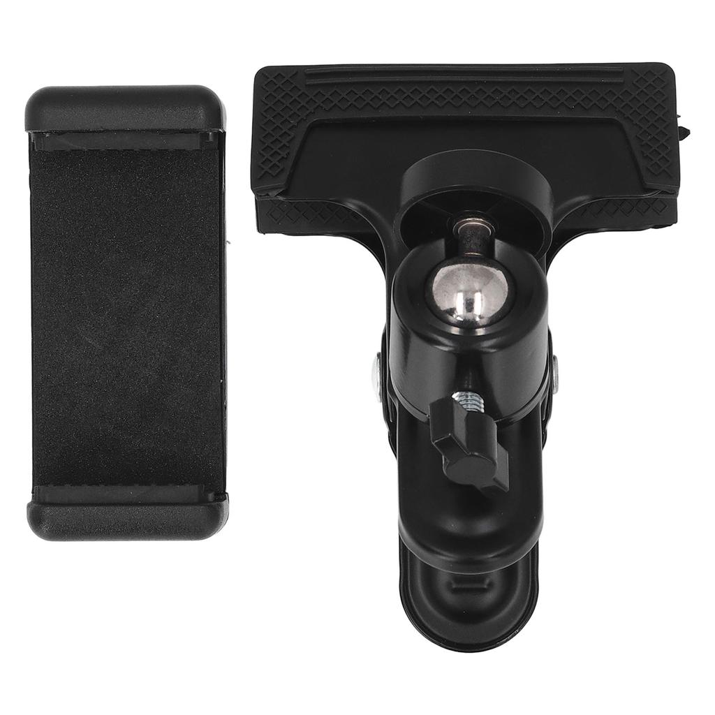 Guitar Head Phone Holder 360 Degree Ball Head Clip On Phone Mount for 5.5‑7.5cm Phones