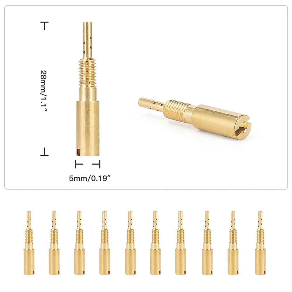 DFsucces Pilot Jets, Set of 10, Main Jets, Carburetor Settings, Carburetor Compatible, Motorcycle Parts,