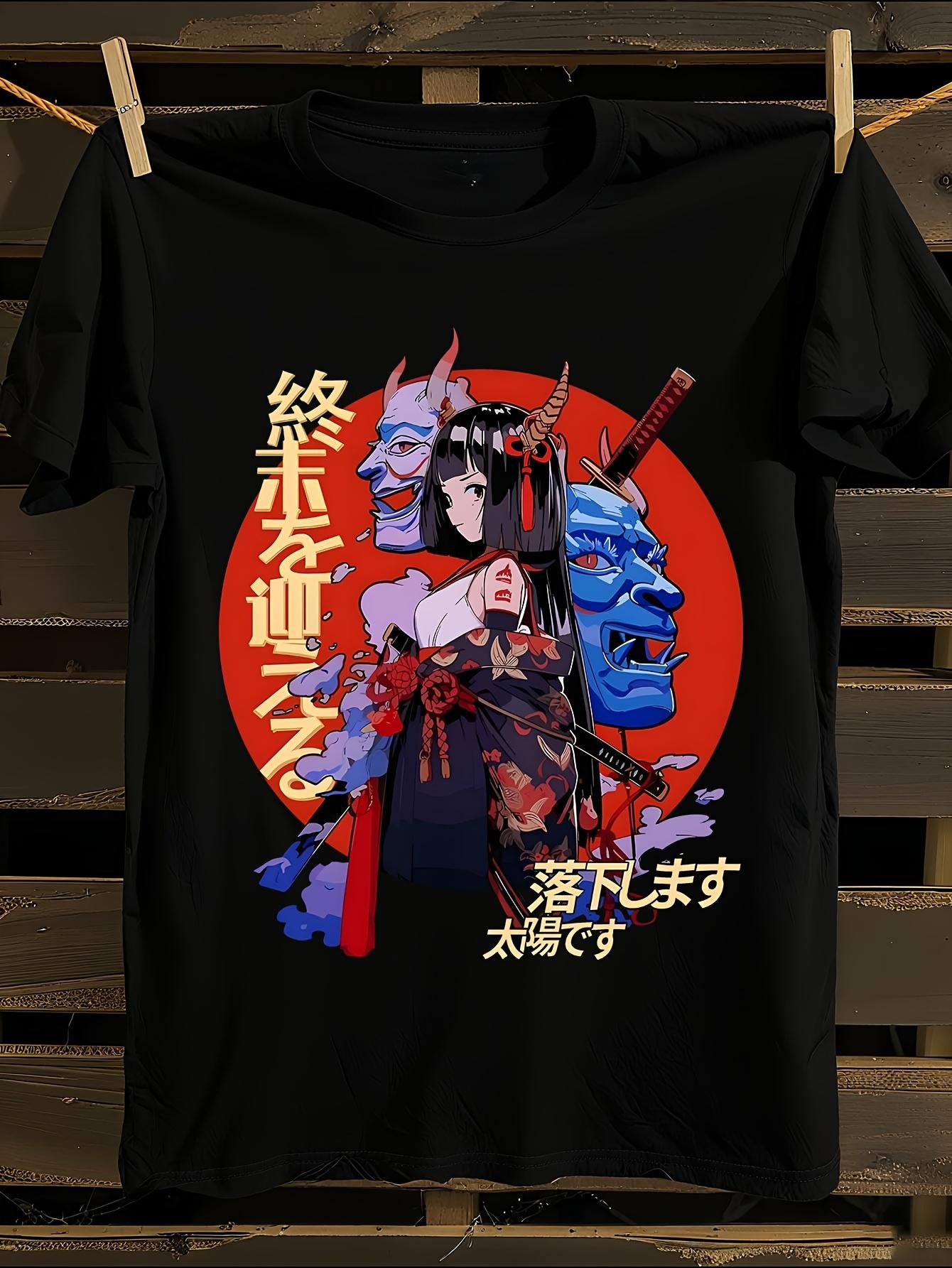 Anime Summer Casual T-shirt S