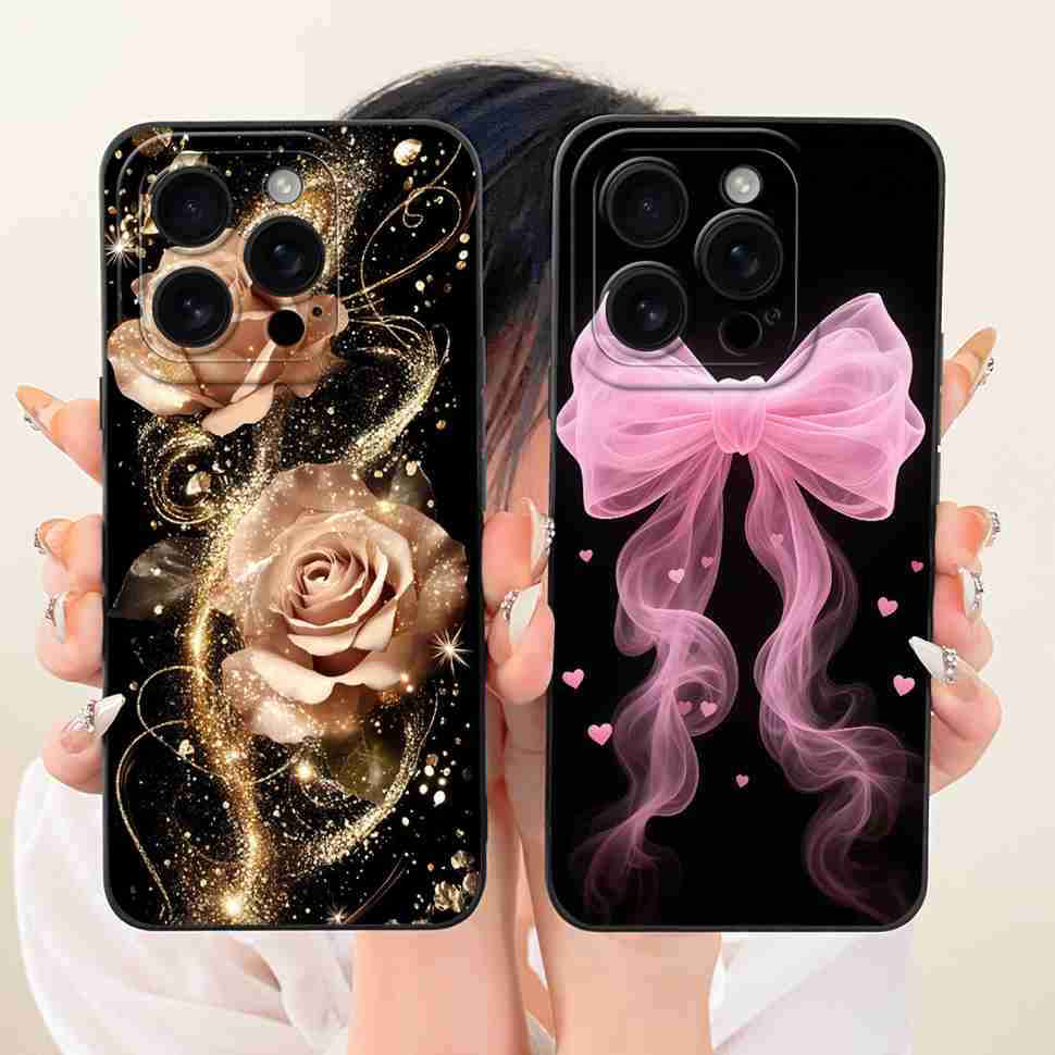 For iPhone 16 Pro 6.3" A3293 A3083 Case Cartoon Simplicity Soft Silicone Back Cover For iPhone 16 PRO A3292 A3294 Phone Cases